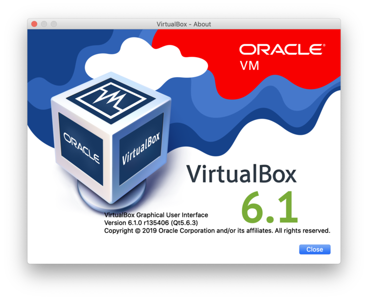 MacOS VirtualBox version 6.1