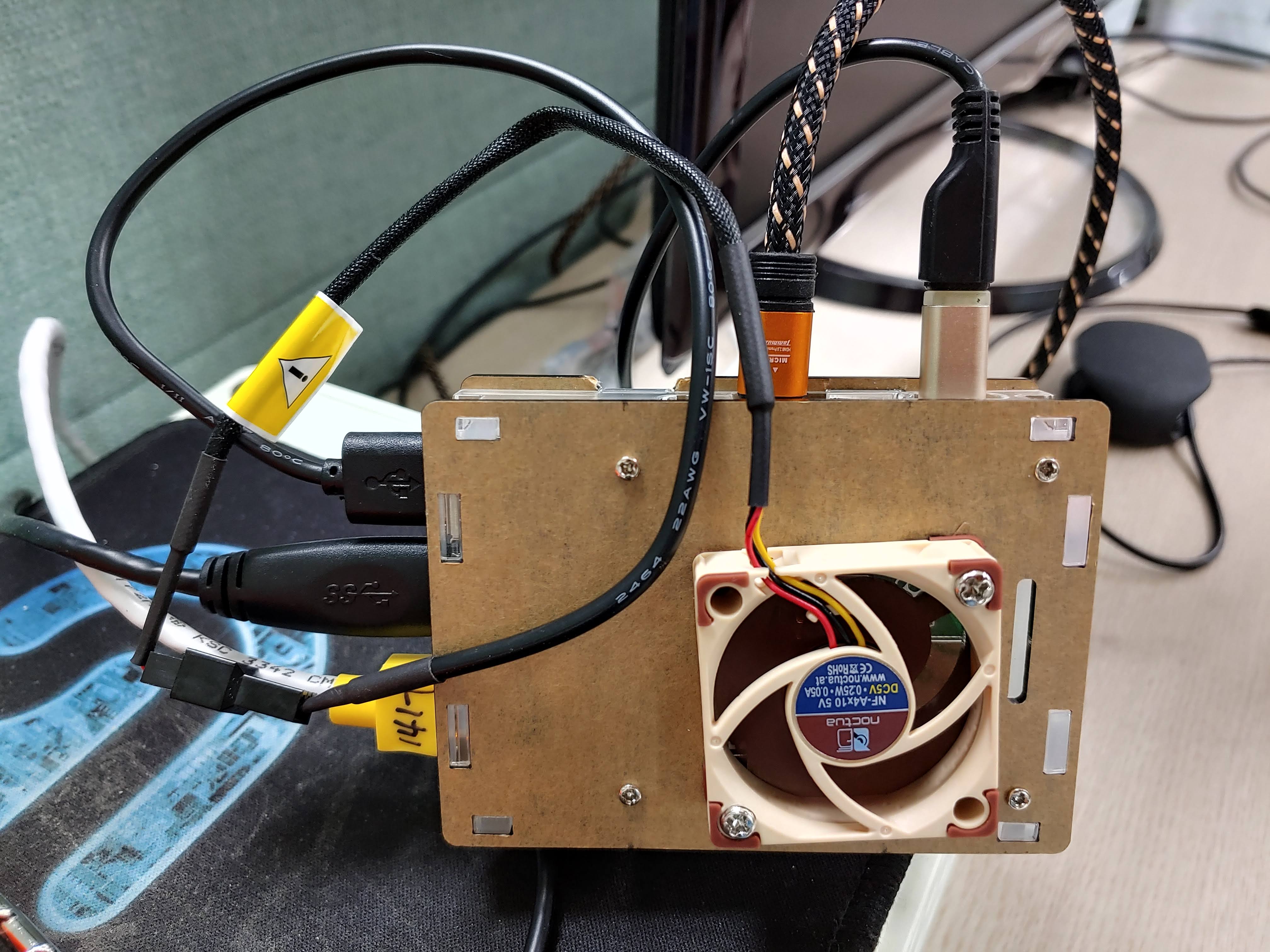 Raspberry Pi 4 with Noctua NF-A4x10 5V PWM cooling fan